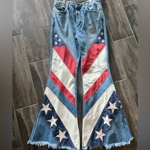 Free People American Flag flared jeans - Size 33